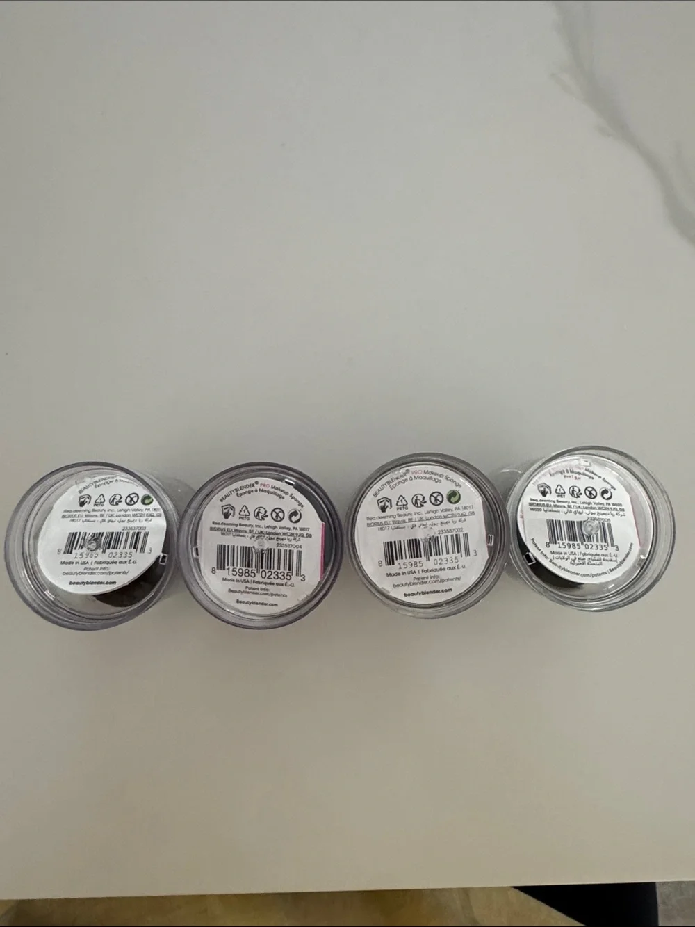 NEW Original Beautyblender Black Makeup Sponges - Set of 4